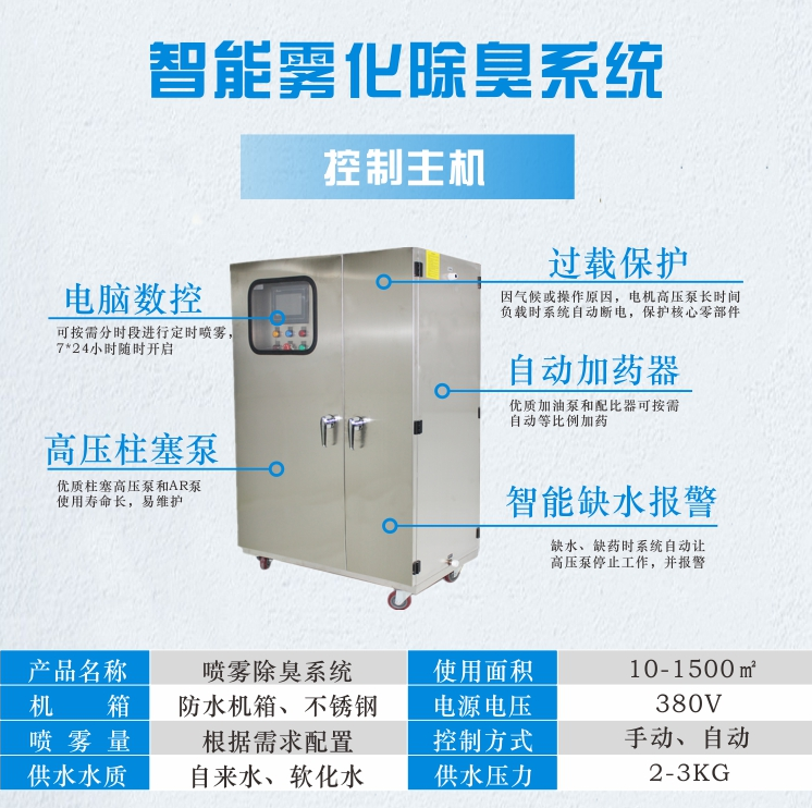 智能雾化除臭喷淋系统